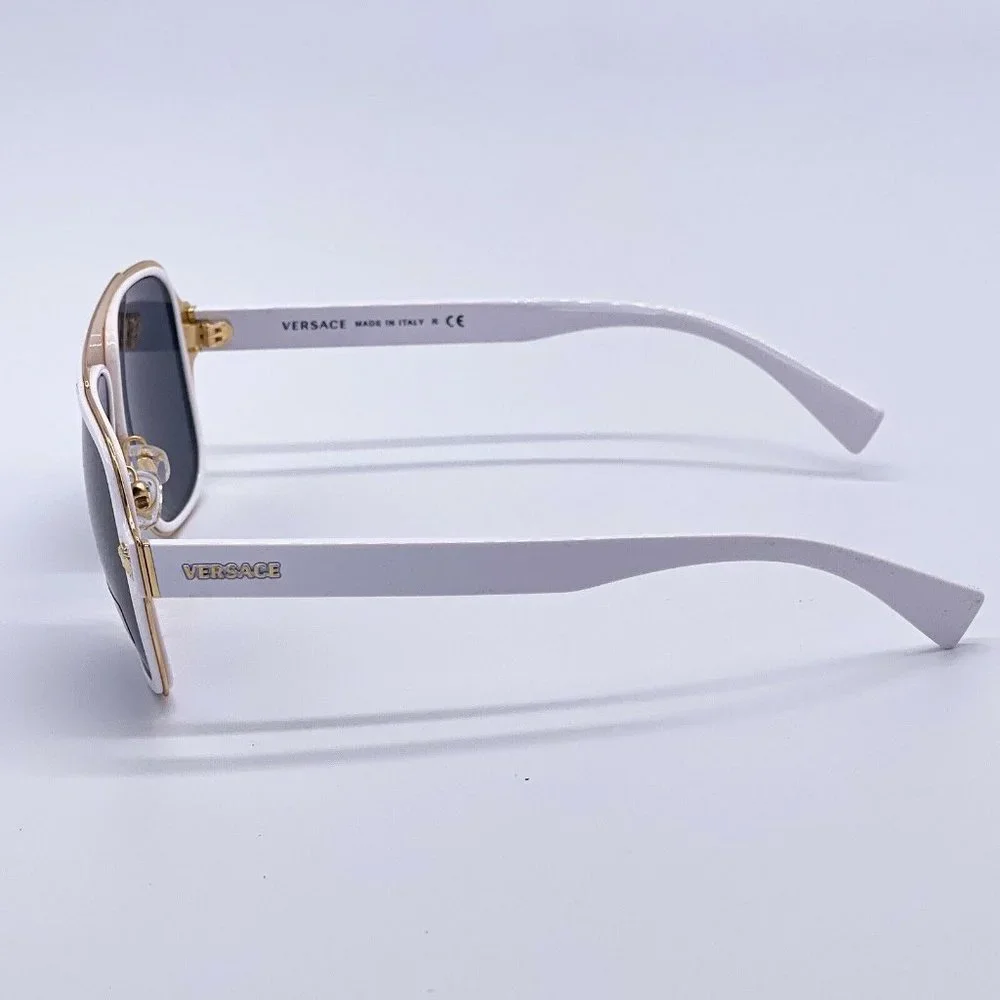 Sale Versace White 56mm Unisex Sunglasses